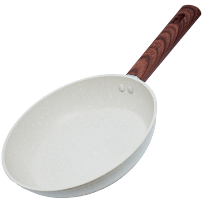 Tigaie granit 22 cm antiaderenta crem fara capac Synmore